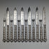 British Antique Solid Silver Handle Cutlery 6 Pair Set MARTIN HALL
